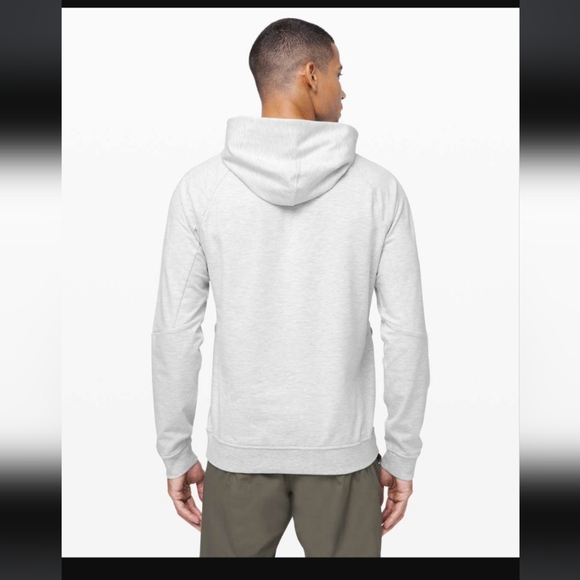 Lululemon City Sweat Pullover Hoodie Heathered Ultra Light Grey / Sea Salt - Picture 3 of 6